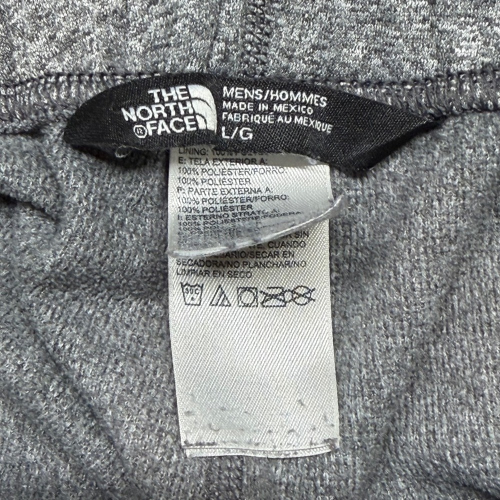 The North Face Mens Gray Heather Fleece Sweatpants Joggers Size L L/G 000 - Picture 4 of 8